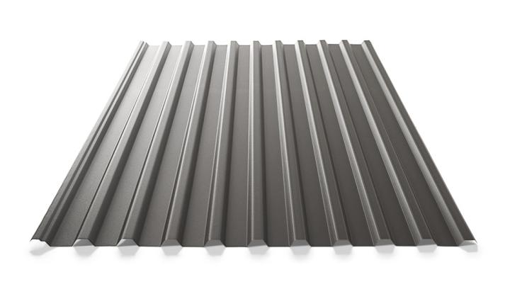 Trapesplate Polyester Matt M&oslash;rk Gr&aring;